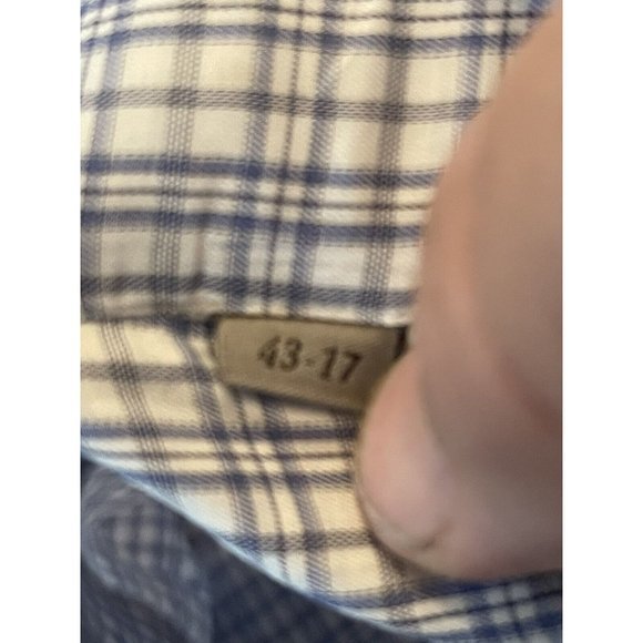 Canali Men's Dress Shirt Blue Patterned Button Down Long‎ Sleeves 17 / 43 Italy - Picture 5 of 7